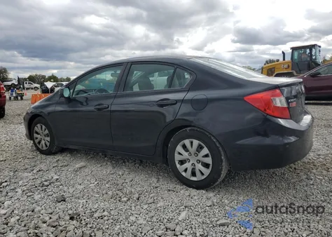 2012 Honda Civic Lx z USA, uszkodzony, nr VIN 2HGFB2F55CH560231